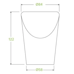 Small Paper Chip BioCup