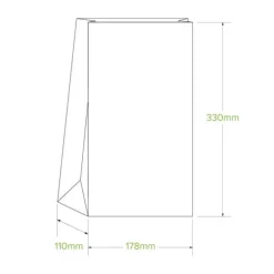 #12 SOS White Paper Bag