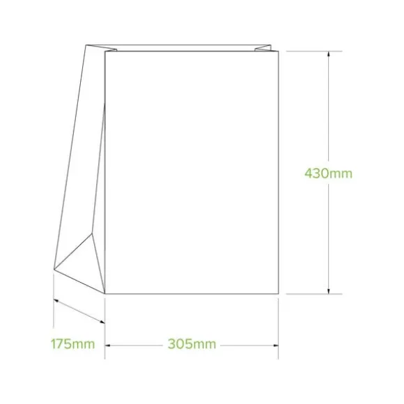 #20 SOS White Paper Bag
