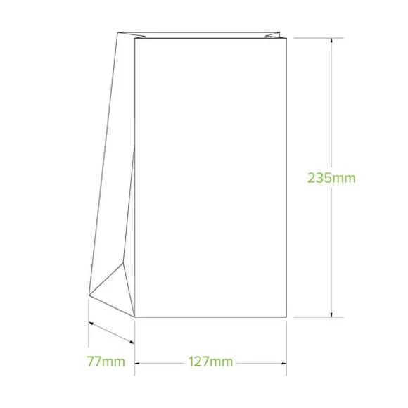 #4 SOS White Paper Bag