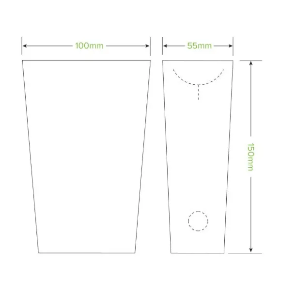 Unlined Large Enclosed BioBoard Chip Box