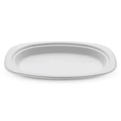 23x16cm/ 9.2x6.5" Rectangular Oval Plant Fibre Plate