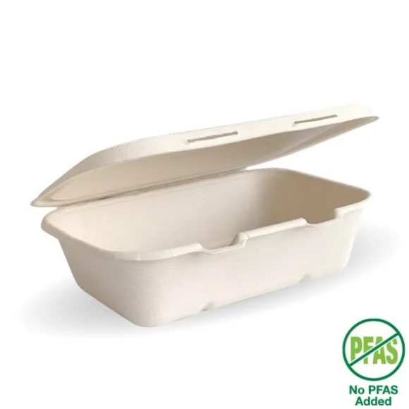 20x15x5cm / 7.5x5x1.9in Natural Plant Fibre Clamshell