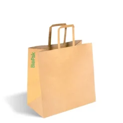 280x150x275mm Small Flat Handle Kraft Paper Bags